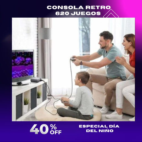 CONSOLA RETRO CLÁSICA 620 JUEGOS 👾🎮